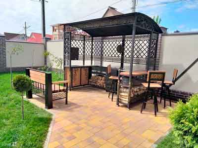 bancos para barra de jardín, una excelente idea para tu espacio en el patio o jardín